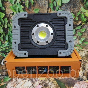 Прожектор светодиодный W-833 COB LED 750 Lumen c пауэр банком 4400 mAh Серый - фото 1 - id-p207595007
