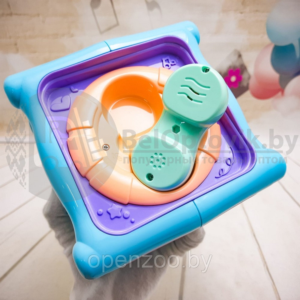 Игрушка интерактивная Развивающий куб 6 в 1 Mommy Love 6 в 1 (бизиборд музыкальный для самых маленьких, - фото 5 - id-p207594026