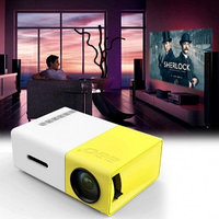 LED Projector портативный переносной проектор светодиодный Aao YG300 (домашний кинотеатр) от сети 220В (без