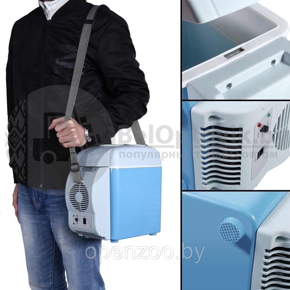 Холодильник - нагреватель автомобильный Portable Electronic Cooling Warming Refrigerators 7.5 л мини - фото 9 - id-p207596065