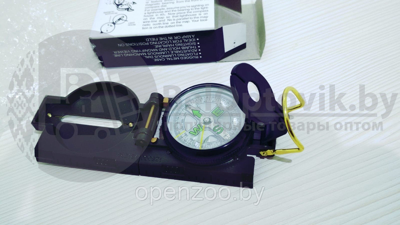 Компас туристический Marching Lensatic Compas Зеленый - фото 6 - id-p207596894