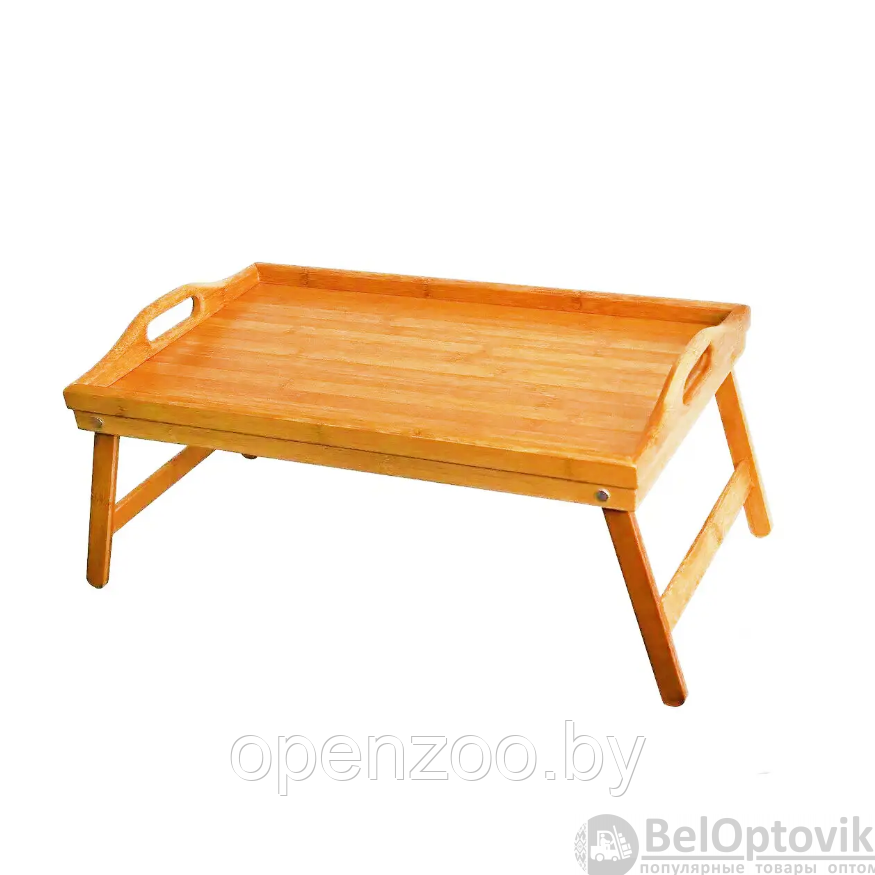 Деревянный сервировочный столик для завтрака в постель Table Тray / Складные ножки - фото 8 - id-p207593669