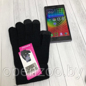 Перчатки для сенсорных экранов Tech Touch (Осень-Весна) Черный - фото 1 - id-p207595052