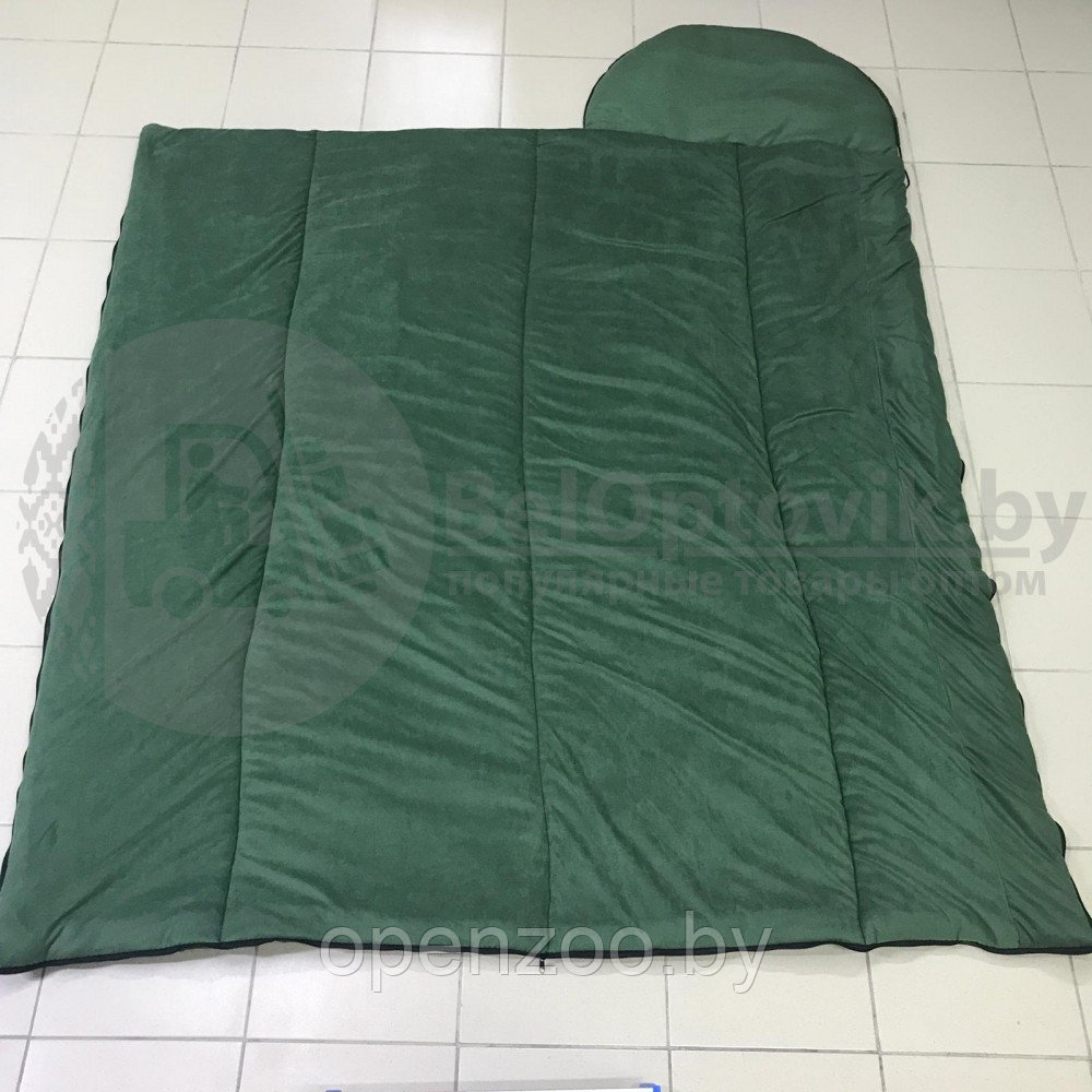 Спальный мешок с подголовником Expert одеяло (22585, ватфайбер, до -20С) РБ - фото 4 - id-p207594620