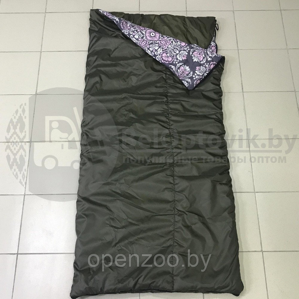 Спальный мешок с подголовником Expert одеяло (25090, ватфайбер, до -5С) РБ - фото 2 - id-p207594622