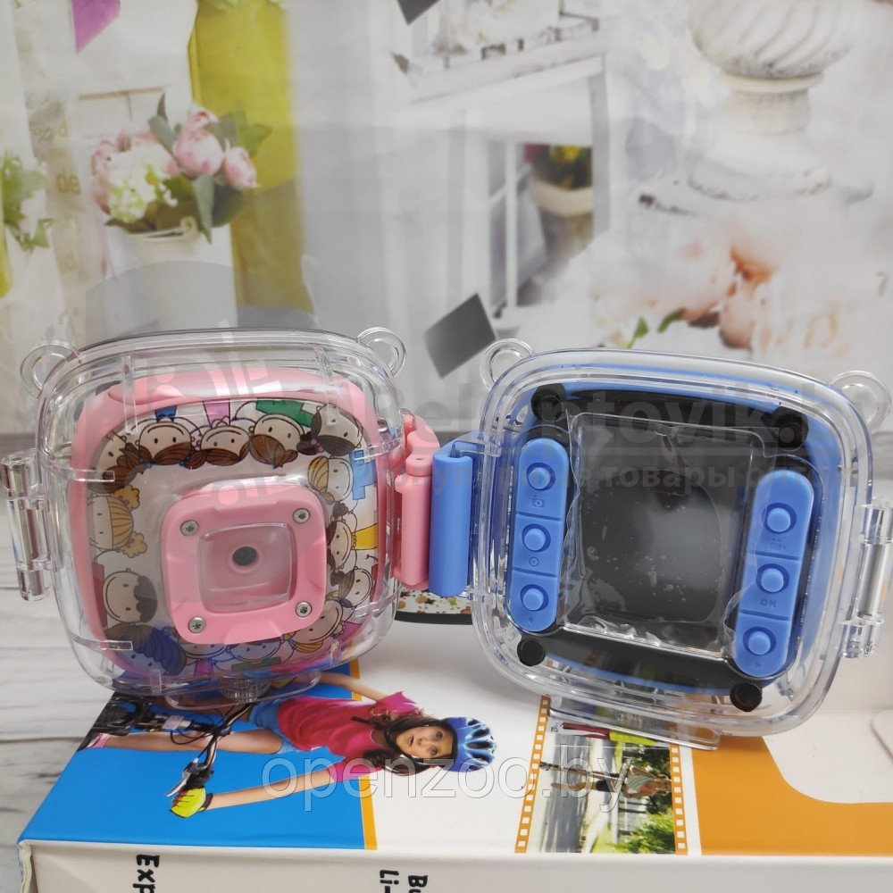 Детская экшн камера Action Camera Full HD 1080P Waterproof for Kids Розовая - фото 9 - id-p207596082