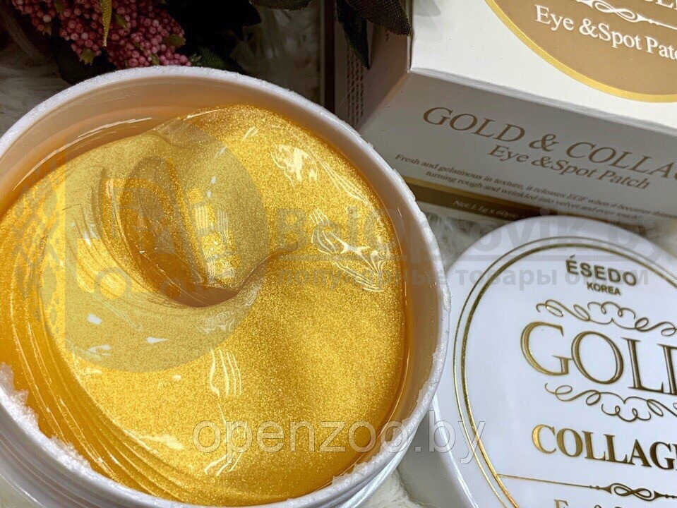 Революционные гидрогелевые патчи для кожи вокруг глаз Esedo Gold Collagen EyeSpot Patch, 60 патчей - фото 9 - id-p207596091