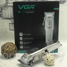 Профессиональная барберская машинка для стрижки волос VGR V-114, металлический корпус