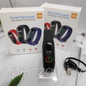 NEW Фитнес - браслет Mi Smart Band 4 Черный (в белом бумажном кейсе) - фото 1 - id-p207595490