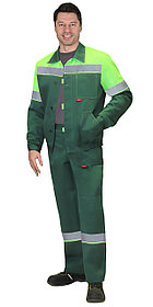 Костюм "СИРИУС-ЛЕГИОНЕР" куртка, брюки зеленый с лимонным и СОП
