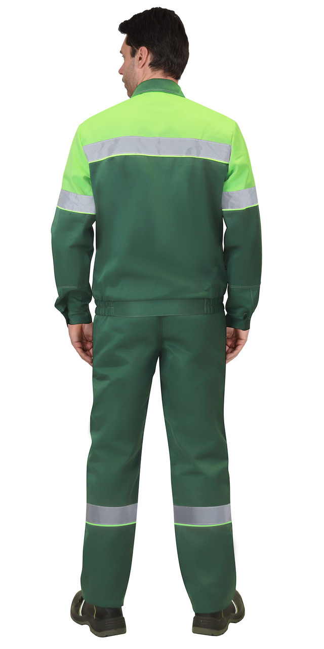 Костюм "СИРИУС-ЛЕГИОНЕР" куртка, брюки зеленый с лимонным и СОП - фото 2 - id-p207602188