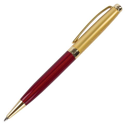 Ручка подарочная шариковая GALANT "Bremen", корпус бордовый с золотистым, золотистые детали, пишущий узел 0,7 - фото 4 - id-p207602146