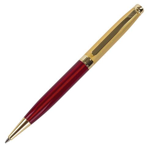 Ручка подарочная шариковая GALANT "Bremen", корпус бордовый с золотистым, золотистые детали, пишущий узел 0,7 - фото 5 - id-p207602146