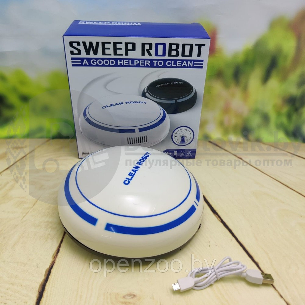Робот пылесос CLEAN ROBOT - SWEEP ROBOT mini Чёрный - фото 4 - id-p207596122