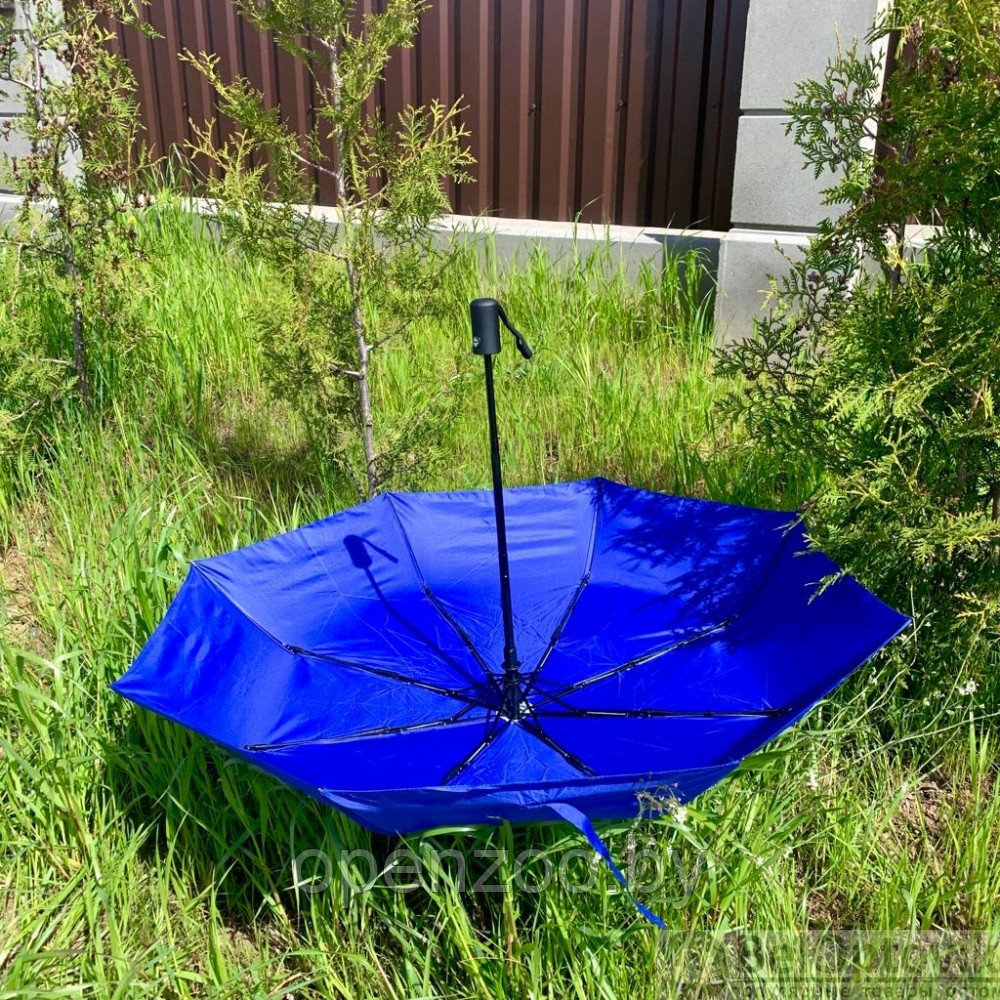 Автоматический с защитой от ветра зонт Vortex Антишторм, d -96 см. Синий - фото 7 - id-p207593714