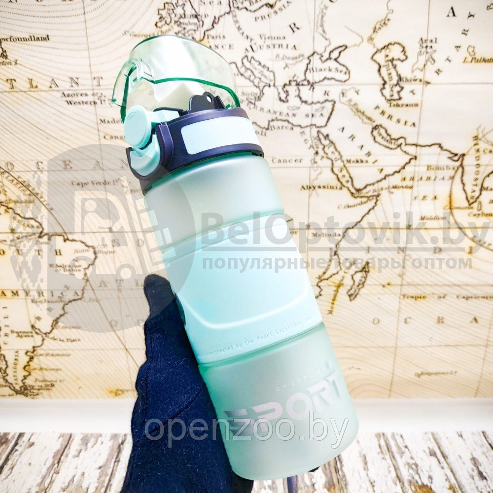 Спортивная бутылка для воды Sport Life / замок блокиратор крышки / поильник / 500 мл Розовый - фото 10 - id-p164373319