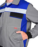 Костюм "СИРИУС 5120" куртка, брюки средне-серый с васильковым и СОП, фото 4