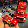 Грузовик - трейлер Lightning McQueen 95 (Молния Маккуин 95)  8 машинок в парковке - чемоданчике  запасной, фото 4