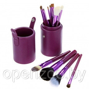 Набор кистей для макияжа MAC в тубусе, 12 кистей Purple (фиолетовый)