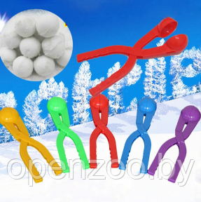 Игрушка для снега Снежколеп форма Мяч (снеголеп) диаметр шара 7 см, дл.37 см Красный - фото 1 - id-p207596957