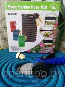 Шланг саморасширяемый садовый для воды Magic Garden Hose (10m - 50m) NEW Изумрудный