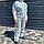 Одноразовый защитный хозяйственно - бытовой комбинезон Каспер с капюшоном, 60 г/м спанбонд, фото 3