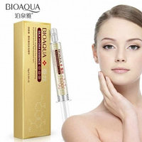 Сыворотка для лица с био-золотом и гиалуроновой кислотой Bioaqua 24 К Gold Hydra Essence, 10 мл