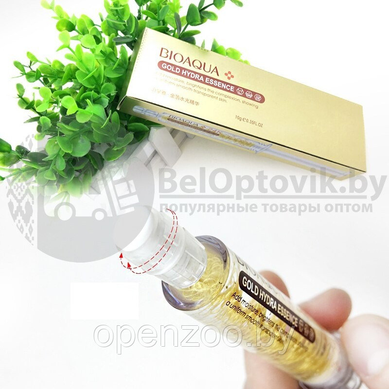 Сыворотка для лица с био-золотом и гиалуроновой кислотой Bioaqua 24 К Gold Hydra Essence, 10 мл - фото 7 - id-p207596156