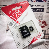 Карта памяти 128 GB с адаптером Smartbuy (Оригинал) micro SDНC 10 класс