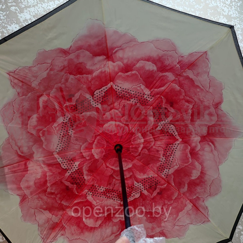 Зонт наоборот UnBrella (антизонт). Подбери свою расцветку настроения Розовая гербера - фото 10 - id-p207596170