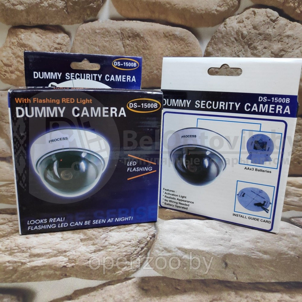 Муляж камеры видеонаблюдения Security Camera с мигающим красным светодиодом - фото 4 - id-p207596994