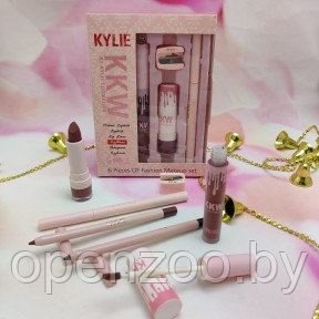 Набор косметики для макияжа KYLIE (Кайли) KKW 6 in1 с точилкой LOVE BITE