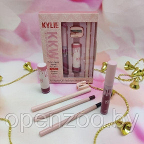 Набор косметики для макияжа KYLIE (Кайли) KKW 6 in1 с точилкой HIGH MAINTENANCE - фото 1 - id-p207596181