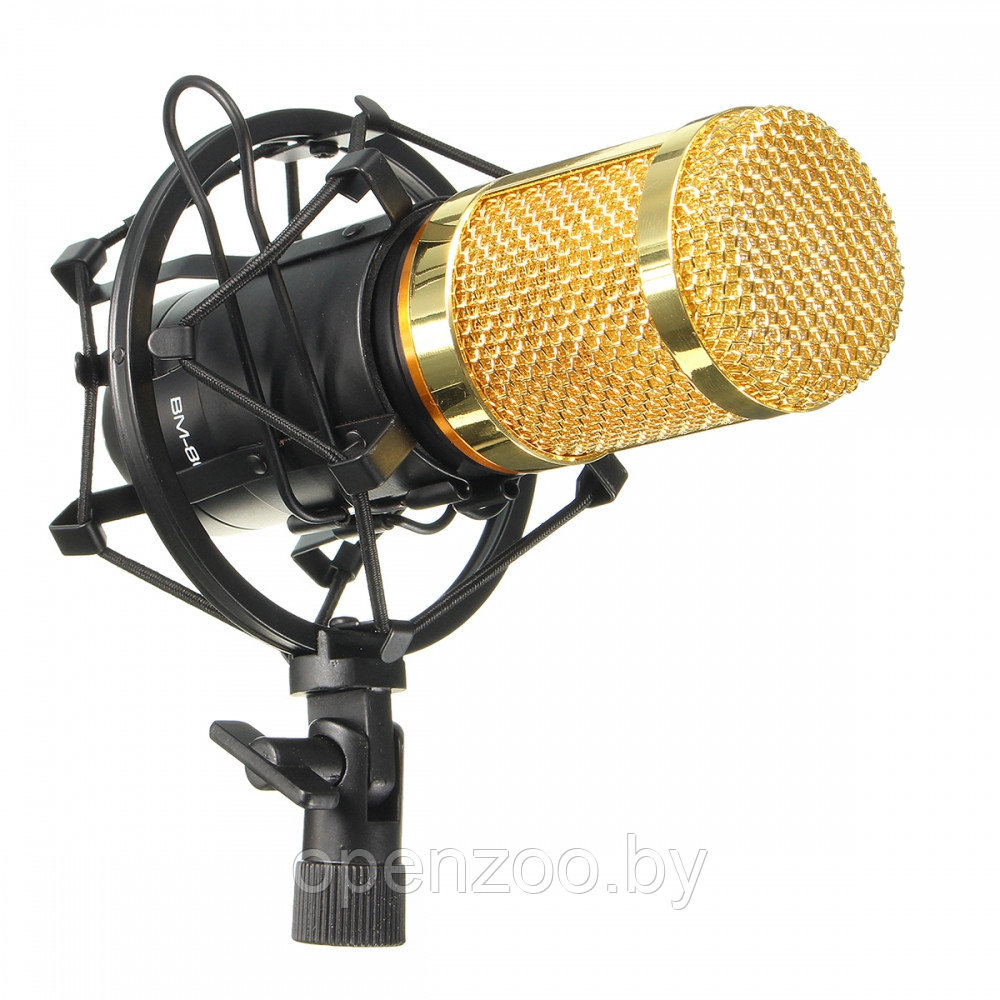 Студийный микрофон для домашней звукозаписи, караоке, стриминга и блогинга BM-800 в комплекте с микшерным - фото 8 - id-p207594681