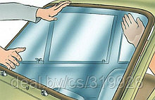 Установка ветрового и заднего стекла в резиновый уплотнитель (легковые)