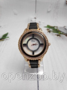 Часы наручные женские Dior 6118 G (со стразами) Черные - фото 1 - id-p207595564