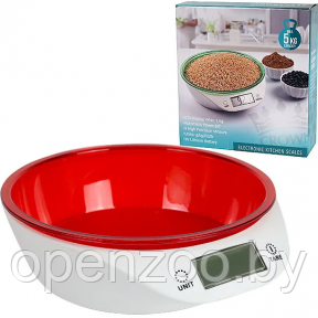 Электронные кухонные весы Kitchen Scales 5кг со съемной чашей Зелёная чаша - фото 1 - id-p207595566