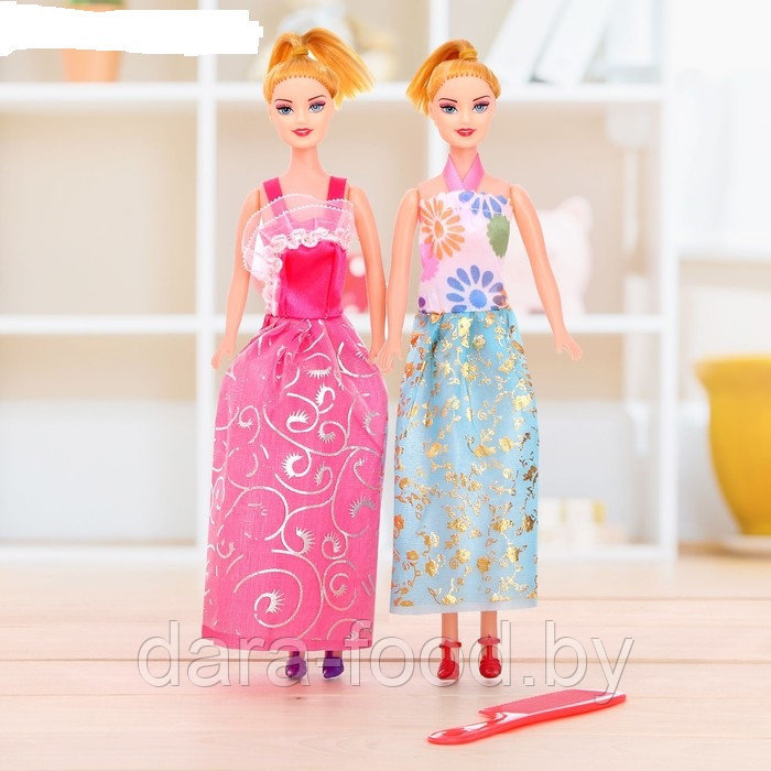 Куклы-модели «Подружки» с аксессуарами, набор 2 шт., МИКС / 2 шт. - фото 1 - id-p207606018
