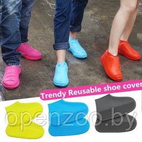 Бахилы (чехлы на обувь) от дождя и песка многоразовые силиконовые Waterproof Silicone Shoe. Суперпрочные - фото 1 - id-p207594126