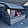 Автомобильный органайзер Кофр в багажник Premium CARBOX Усиленные стенки (размер 70х40см) Черный с синей, фото 6