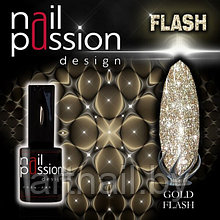 Гель-лак gold flash NailPassion, 10мл