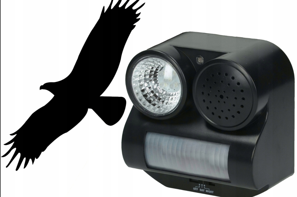 Отпугиватель птиц SiPL свет+крик орла OD12A - фото 1 - id-p104106323