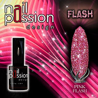 Светоотражающий гель-лак PINK FLASH NailPassion, 10мл