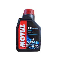 MOTUL 104024 Масло моторное минеральное MOTUL 100 2T 1L