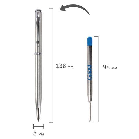 Ручка подарочная шариковая GALANT "Arrow Chrome", корпус серебристый, хромированные детали, пишущий узел 0,7 м - фото 8 - id-p207623141