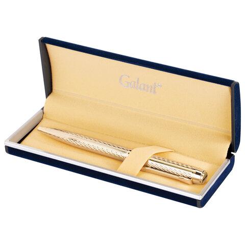 Ручка подарочная шариковая GALANT "Graven Gold", корпус золотистый с гравировкой, пишущий узел 0,7 мм - фото 1 - id-p207625875