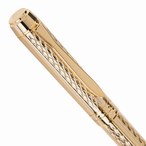 Ручка подарочная шариковая GALANT "Graven Gold", корпус золотистый с гравировкой, пишущий узел 0,7 мм - фото 5 - id-p207625875