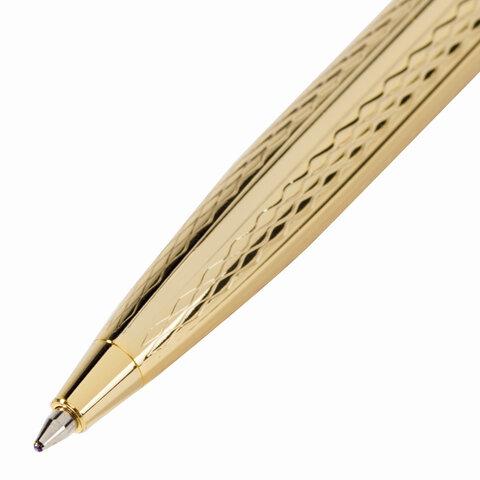 Ручка подарочная шариковая GALANT "Graven Gold", корпус золотистый с гравировкой, пишущий узел 0,7 мм - фото 8 - id-p207625875