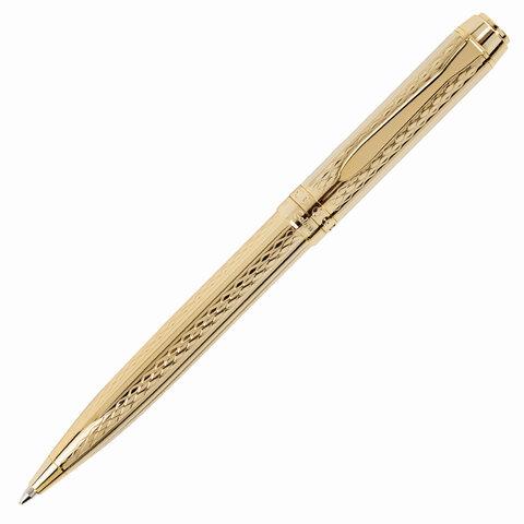 Ручка подарочная шариковая GALANT "Graven Gold", корпус золотистый с гравировкой, пишущий узел 0,7 мм - фото 9 - id-p207625875