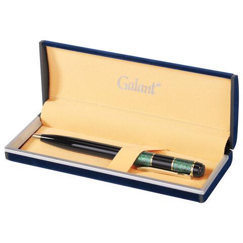 Ручка подарочная шариковая GALANT "Granit Green", корпус черный с темно-зеленым, пишущий узел 0,7 мм - фото 1 - id-p207627724